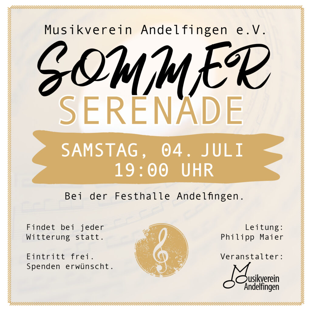 Sommerserenade, Sommerkonzert, Serenadenkonzert